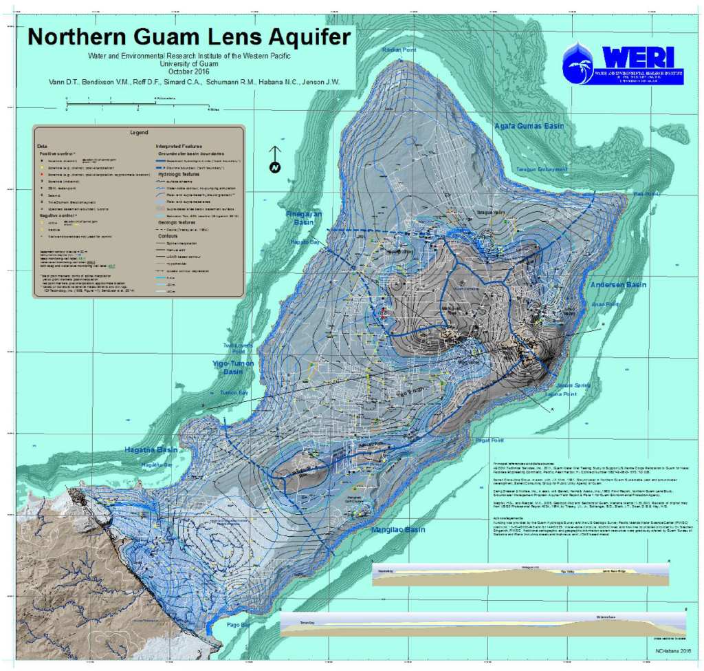 Northern Guam Lens Aquifer map
