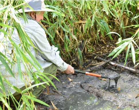 Sampling of water in the Agana Spring area and soils near a wastewater pump station were collected by WERI to source potential sites of perfluorooctanesulfonic acid (PFOS).