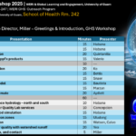 WERI GLE GHS Workshop 2025 agenda with updated venue