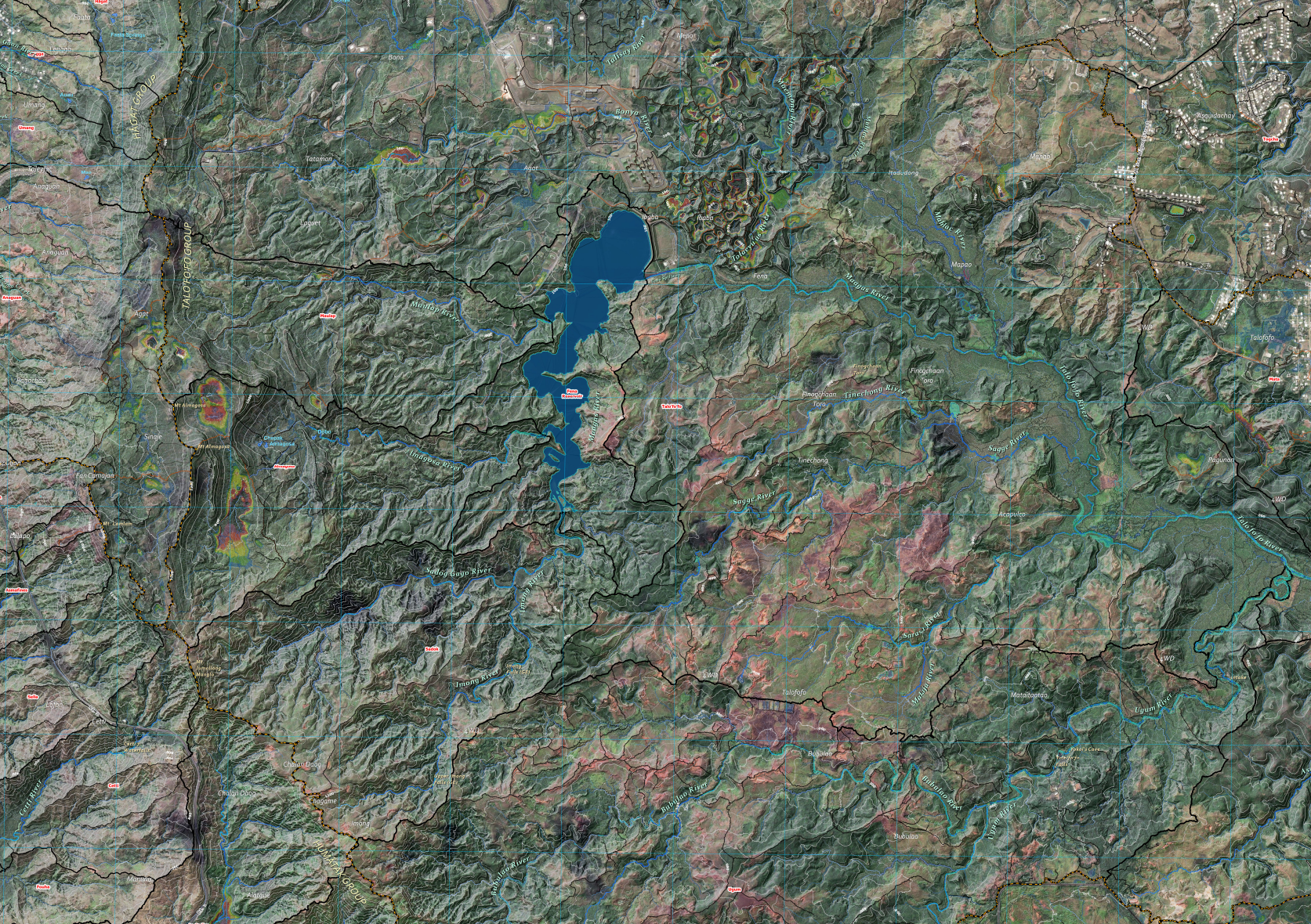 WERI Hydrologic Map of Guam Watersheds