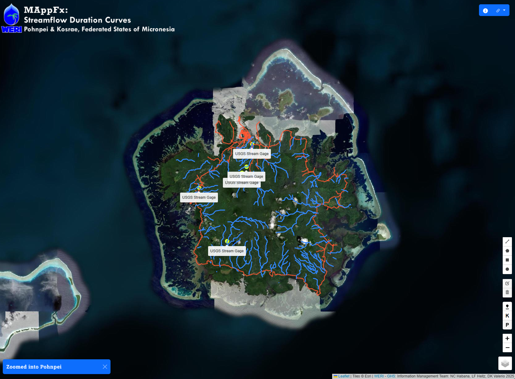 Preview of Pohnpei, FSM on MAppFx interface.
