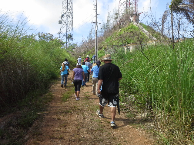 Short walk up on Mt. Alutom.
